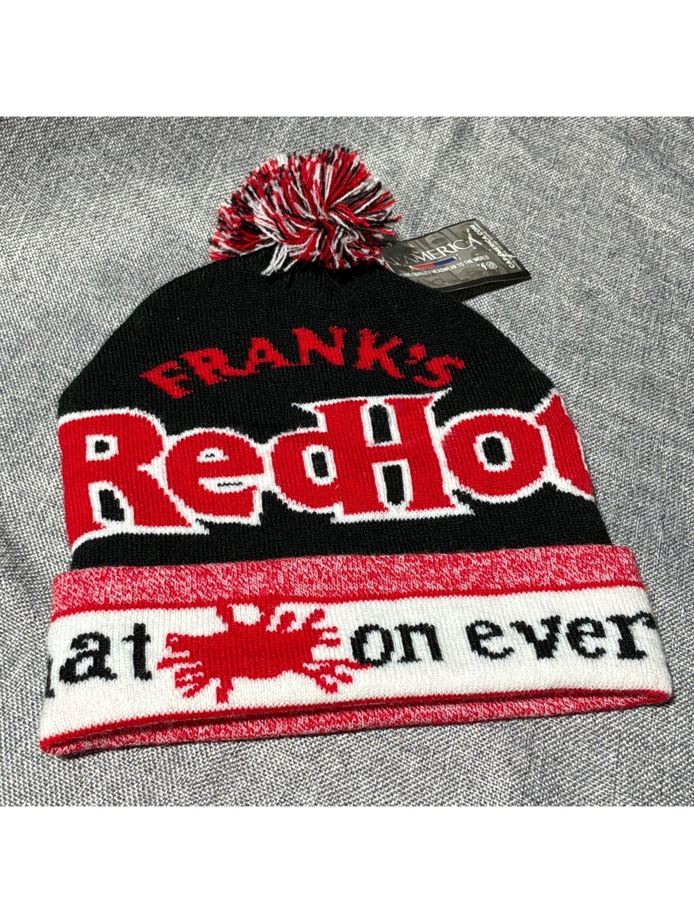 Frank's RedHot Pom Pom Beanie Hat